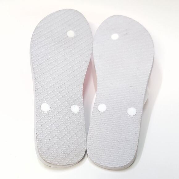 Aloha Island Womens Seahorse Summer Flip flop Size 9 / 10 Sandal White​ - Picture 8 of 10